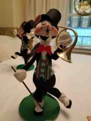 Vintage Annalee "12 Jazz Cat w French Horn