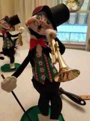 Vintage Annalee "12 Jazz Cat w trumpet