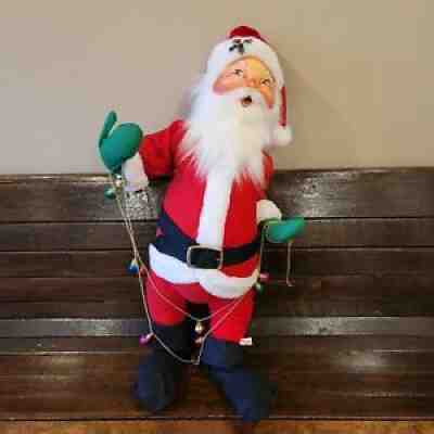 Annalee | Rare 1992 Vintage Large Santa Claus With String Of Lights 32"