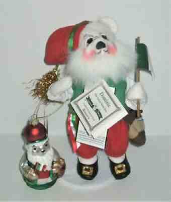 ANNALEE 8" Dominic Italian Santa Bear w Ornament ~ Boscov's Exclusive ~ NWT '05