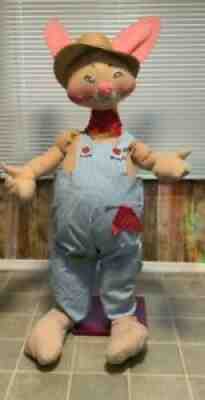 Annalee 48" Country Boy Bunny 1981 Made in USA True VINTAGEÂ 
