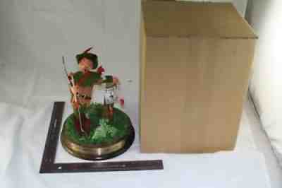 1984 ANNALEE ROBIN HOOD FIGURINE DOLL GLASS DOME NUMBERED SIGNED NEW OLD STOCK