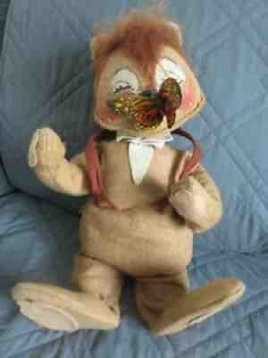 Vintage '70s Annalee 18" Bear with Butterfly