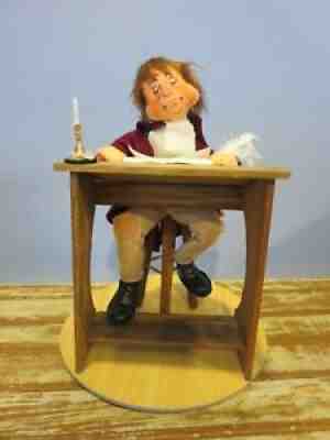 Vintage 1992 Annalee Dickens Series 10" Christmas Eve Bob Cratchet with Plaque