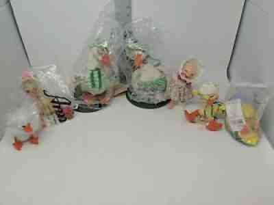 Annalee Spring Easter Valentines Lot of 7 (estr mfr) nwt