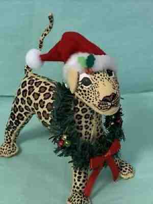 Annalee 10" Yuletide Leopard 940012 Hard to Find