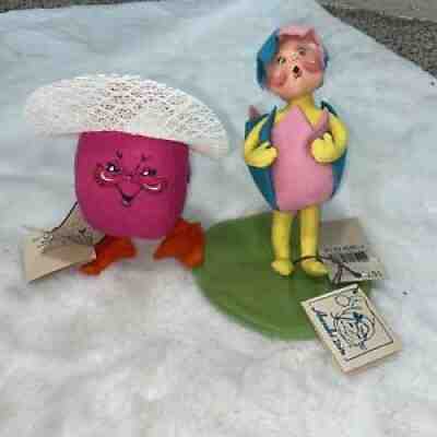 2 Easter Annalee Dolls
