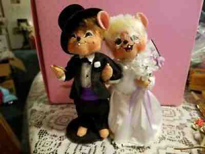 2008/09 ANNALEE BRIDE AND GROOM MICE WEDDING 6â? w/TAGS NEW