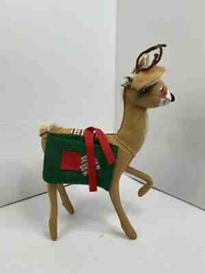 VINTAGE 1965 LARGE ANNALEE MOBILITEE DOLLS CHRISTMAS REINDEER 21â?