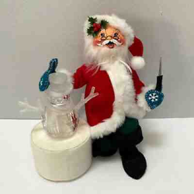 Annalee Ice Sculpting Santa 10" Snowman #538499 Very Rare 1999 Doll Made in USA