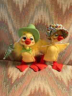 Annalee Dolls - 6 Inch Sunny Day Ducky Couple Doll - Easter Exclusive USA NEW