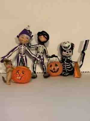 Annalee Halloween Dolls Lot Of 4