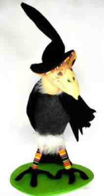 AnnaleeVivian Vulture 2011 12" Halloween Buzzard Crow Bird Figure