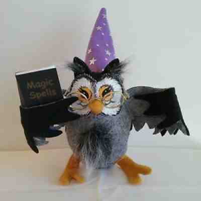 Annalee Halloween 5" Wizard Owl with Book of Spells