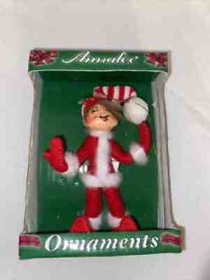 New, Original Box Annalee Elf Christmas 4" Merrymint Elf Ornament 2014 #700214