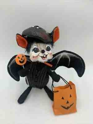 Annalee HALLOWEEN 2005 Mouse TRICK OR TREATER in BAT COSTUME