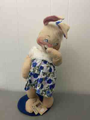 Annalee Vintage 18 Inch Sunday Best Girl Bunny Rabbit Original Tags 071000