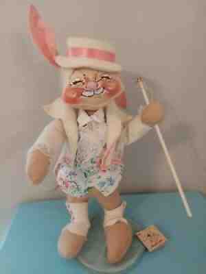 Vintage Large 1989 Annalee Dolls Easter Parade Bunny Rabbit Male 20" Tall