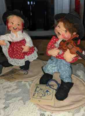 1995 Annalee 7-in Nashville girl and boy with tags