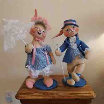 Annalee Brand Â Easter Doll Couple, dressed in Blue