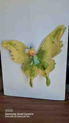 Annalee Doll Green Butterfly Elf Fairy Pixie 15" Large VTG 1970s 1980s W/ Tag