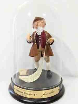ð??¥ Annalee Doll Society Folk Hero Benjamin Franklin 1987 With Glass Dome #1085ð??¥