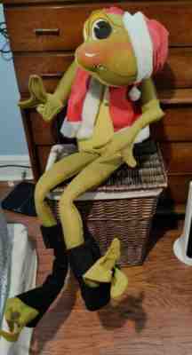 Vintage Annalee Christmas Frog 4ft Tall 1969 Rare