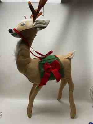 VINTAGE 1987 Rare ANNALEE Huge! REINDEER 37â? Tall Made Meredith New Hampshire