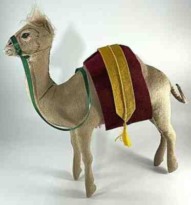 Annalee 12" Standing Nativity Camel w/ Green Reins & Burgundy Blanket Doll 1990