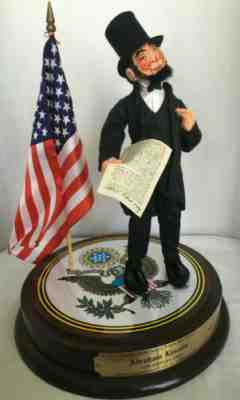 Annalee Abraham Lincoln Club figure with display case