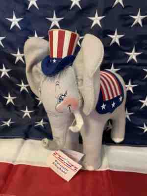 Annalee 11" Patriotic Elephant Sue Coffee #981503 4th of July