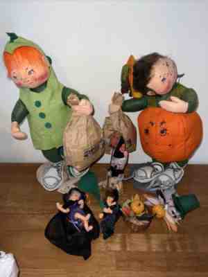 vintage annalee Halloween doll lot