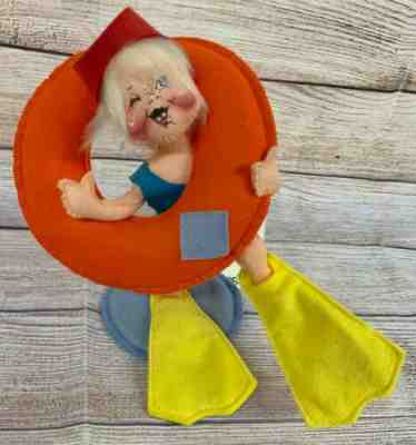 Vintage Annalee Doll Darla Summer Social Exclusive Swimmer Mask Tube Float #8537