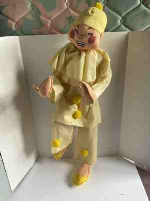 Annalee Doll - Large Pierrot Harlequin Clown 30" RARE