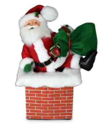 ANNALEE 11" DOLL "DOWN THROUGH THE CHIMNEY SANTA" 410121* NEW * FREE SHIPPING