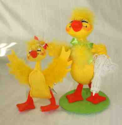 Annalee Easter 2018 8IN Sunny Day Ducky #201618 & 2013 5IN Easter Duck#200613