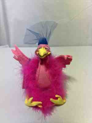 Rare Vintage 1992 7 Inch Annalee Doll Pink Flamingo Diva Feather Boa Purse Tag