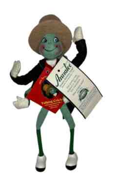 NWT 2005 Pinocchio Talking Cricket Doll Annalee Mobilitee Storybook Mice Macys