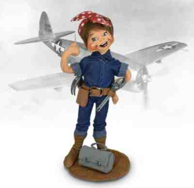 Annalee 9" Rosie theRiveter Woman 2022 AIA.Mint - 851822