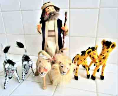 ANNALEE FANTASTIC NOAH'S ARK 3 PAIR OF ANIMALS LIONS,ZEBRA'S & GIRAFFBRAND NEW