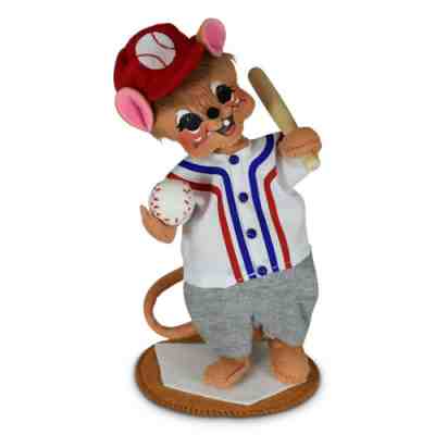 2020 ANNALEE ~ "Slugger Mouse"~ #861420~ 7" ~ Limited Production ~ NWT