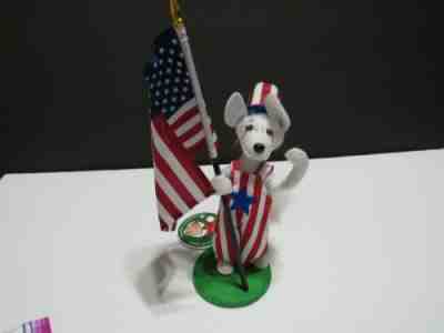 ANNALEE DOLLS 2019 8" PATRIOTIC 4TH OF JULY YANKEE DOODLE DOGGIE PUP MWT