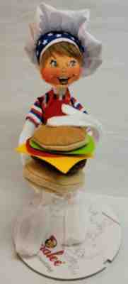 ANNALEE 2020 12" HAMBURGER CHEF ELF 4TH OF JULY PATRIOTIC #260820 NWT