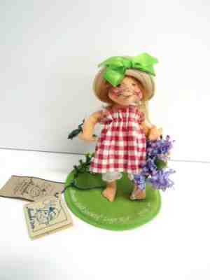 Annalee Doll Society Logo Kid 1996-1997 w/Tags - Little Mae Flowers - EUC