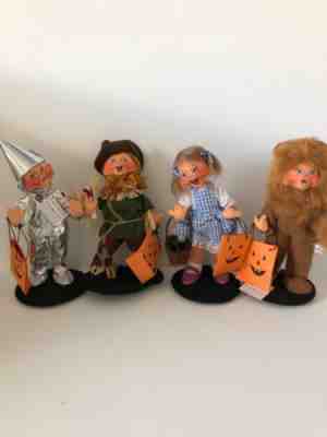 Annalee Wizard of Oz trick or treat dolls set of 4