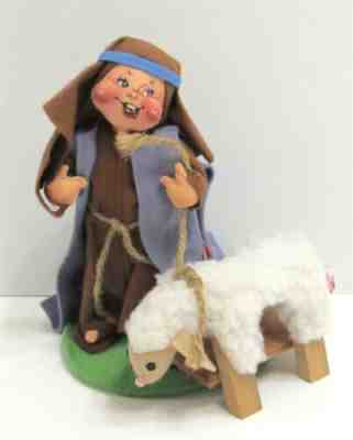 Annalee 7.5" Nativity Shepherd Child w/Lamb/Sheep 1995 RARE