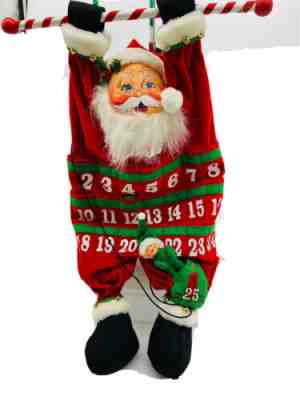 Annalee 2006 Hanging 23â? Inch Jingle BelL Santa Advent Calendar Elf Marker