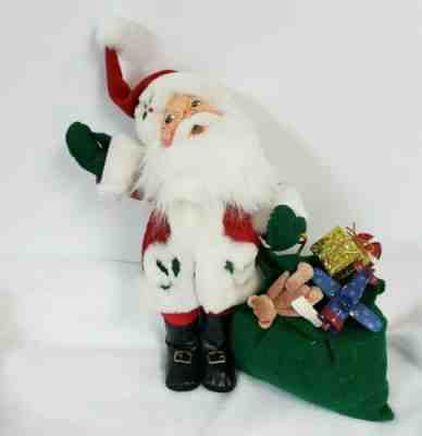 SANTA CLAUS WINTERBERRY CHRISTMAS ANNALEE DOLL13" W.TAGS 2004