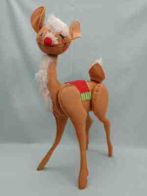 Annalee dolls - 1969 20-inch Rudolph Red Nosed Reindeer