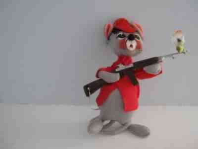 Annalee vintage hunter mouse made between 1973-1975